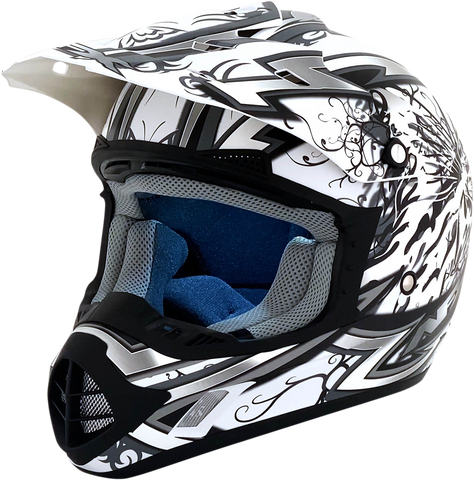 AFX FX-17 Helmet - Butterfly - Matte White - XS 0110-7126