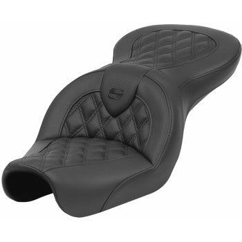SADDLEMEN Roadsofa™ Seat - Lattice Stitch - without Backrest - FXD '04-'05 804-04-182