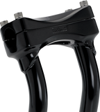 BILTWELL Risers - Murdock - Oversized - Pullback - 10" - Black 6414-201-10