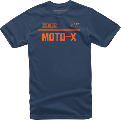 ALPINESTARS Moto X T-Shirt - Navy/Orange - XL 1213720247032XL