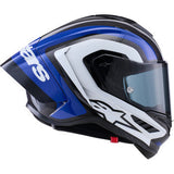 ALPINESTARS  Supretech R10 Helmet - 22.06 - Arius - Gloss Black/White/Blue - 2XL  8203926-1647-2XL
