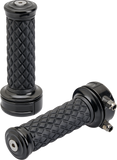 BILTWELL Grips - Alumicore - Custom - Black 6606-201-01