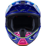 ALPINESTARS SM7 Helmet - Cast - Gloss/Blue/Pink/Yellow Fluo - Large 8302626-7254-L