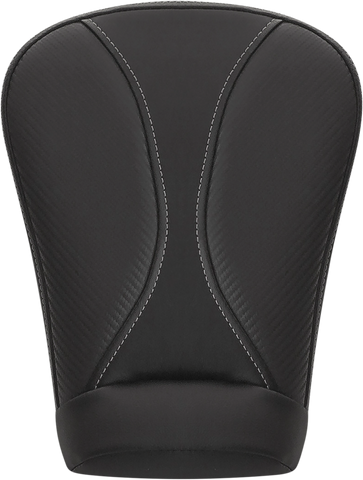 SADDLEMEN Dominator Pillion Pad - Extended Reach - Black w/ Gray Stitching - FL '08-'23 808-07B-0162EXT