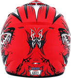 AFX FX-17Y Helmet - Butterfly - Matte Ferrari Red - Small 0111-1384