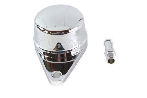Billet Crankcase Breather Chrome - V-Twin Mfg.