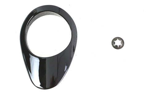 Dipstick Bezel Black - V-Twin Mfg.