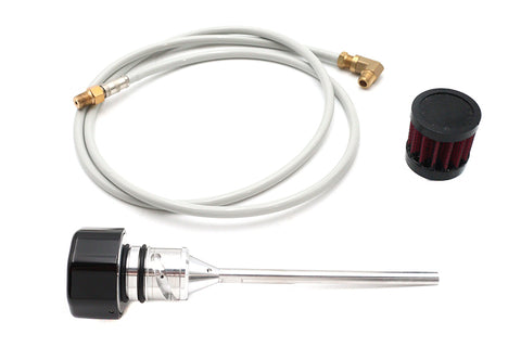 M8 Vented Dipstick Black - V-Twin Mfg.