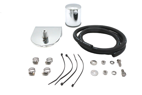 Pura Flow Oil Filter Kit Chrome - V-Twin Mfg.
