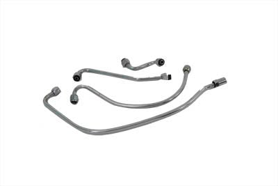 Chrome Oil Line Set - V-Twin Mfg.