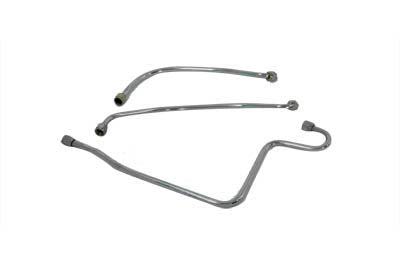 Chrome Oil Line Set - V-Twin Mfg.