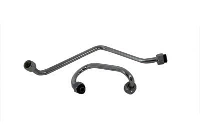 Chrome Oil Filter Line Set - V-Twin Mfg.