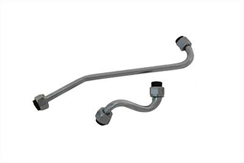 Chrome Oil Filter Line Set - V-Twin Mfg.