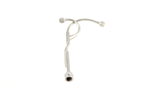 Knucklehead Top Oil Line Cadmium - V-Twin Mfg.