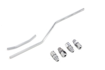 Chrome Oil Line Set - V-Twin Mfg.