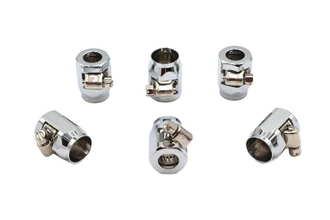 Hex Chrome Econo Seal Hose End - V-Twin Mfg.