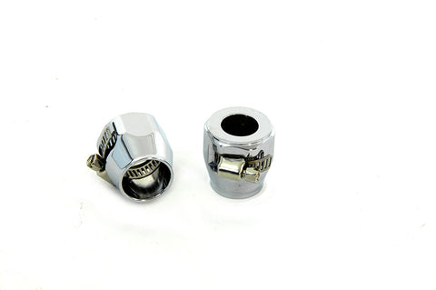 Hex Chrome Econo Seal Hose End Set - V-Twin Mfg.