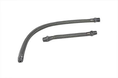 Braided Overhead Rocker Arm Oil Line Set Steel - V-Twin Mfg.
