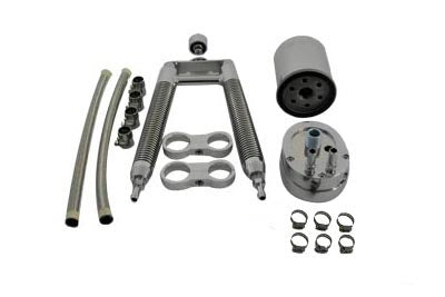 Oil Cooler Kit Dual Tube Vertical Type - V-Twin Mfg.