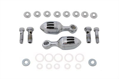 Chrome Acorn Billet Canister Set - V-Twin Mfg.