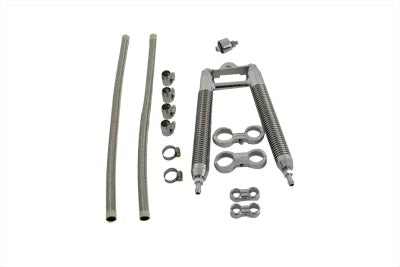 Dual Tube Oil Cooler Kit Chrome - V-Twin Mfg.