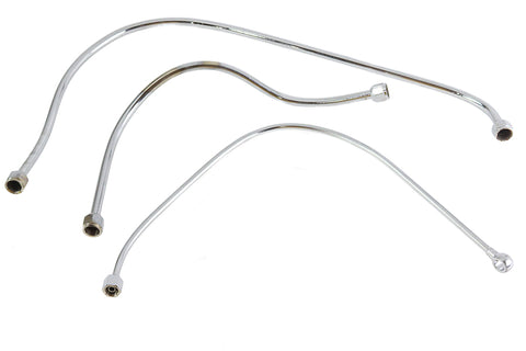 Chrome Oil Line Set - V-Twin Mfg.