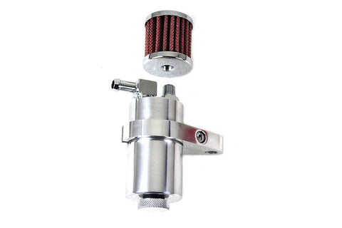 Polished Engine Breather Oil Collector - V-Twin Mfg.