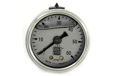 Liquid Filled Oil Pressure Gauge - V-Twin Mfg.