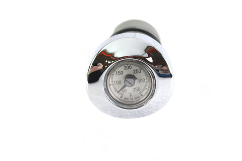 Oil Temperature Gauge White - V-Twin Mfg.