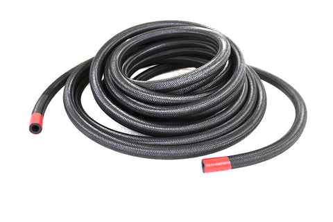 Braided Oil Hose Black - V-Twin Mfg.