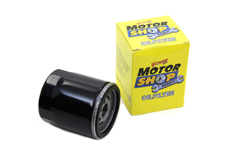 Black Medium Spin On Oil Filter - V-Twin Mfg.