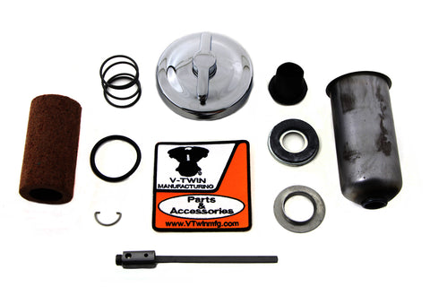 Chrome Oil Tank Cap Kit - V-Twin Mfg.