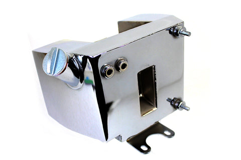 45 WL Chrome Side Fill Wrap Around Oil Tank - V-Twin Mfg.