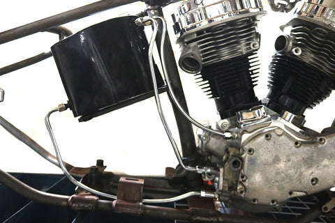 Chrome Oil Line Set - V-Twin Mfg.
