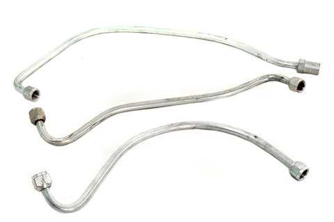 Zicad Plated Oil Line Set - V-Twin Mfg.