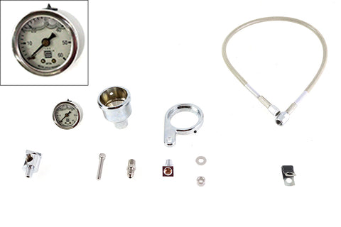 Rocker Box Oil Pressure Gauge Kit - V-Twin Mfg.