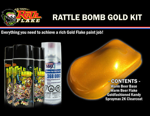 Rattle Bomb Spray Kit Gold - V-Twin Mfg.
