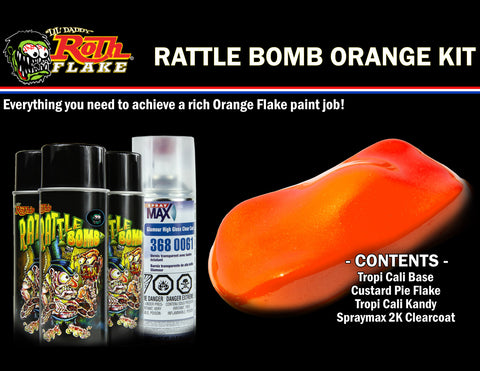 Rattle Bomb Spray Kit Orange - V-Twin Mfg.