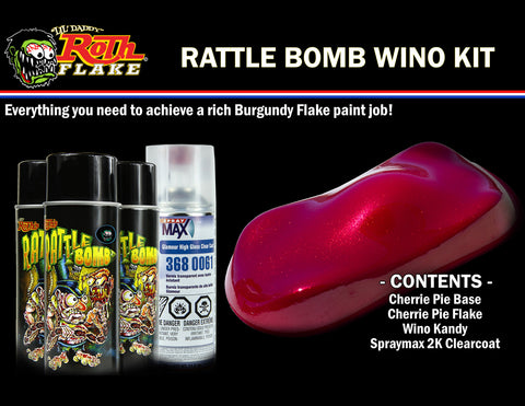 Rattle Bomb Spray Kit Burgundy - V-Twin Mfg.