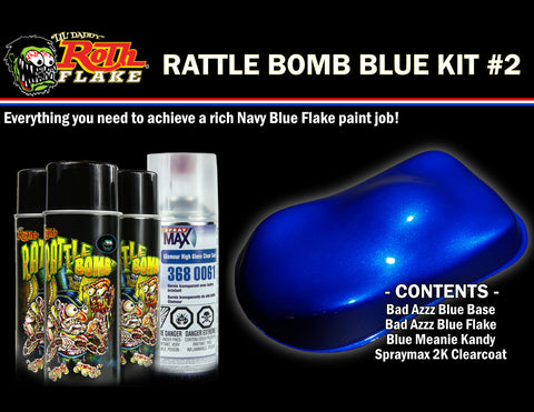 Rattle Bomb Spray Kit Blue - V-Twin Mfg.