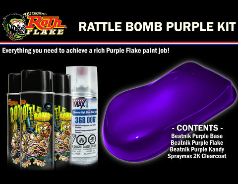 Rattle Bomb Spray Kit Purple - V-Twin Mfg.