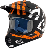AFX FX-17 Helmet - Attack - Matte Black/Orange - Large 0110-7157