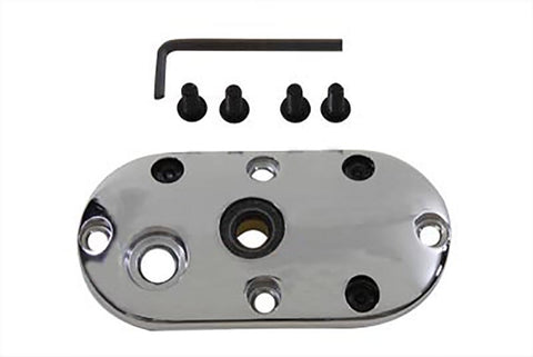 Oval V-Fire Cover Chrome - V-Twin Mfg.