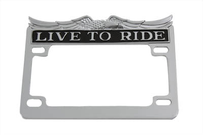 License Plate Frame Chrome - V-Twin Mfg.