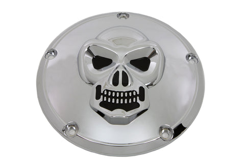 Skull Derby Cover Chrome - V-Twin Mfg.