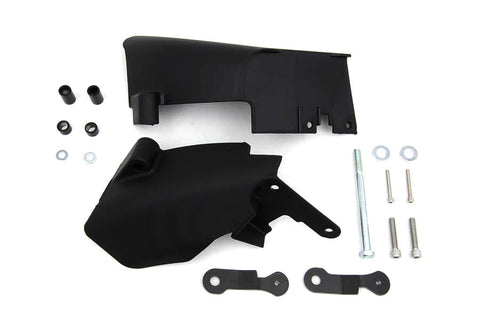 FXD Mid Frame Air Deflector Set Black - V-Twin Mfg.