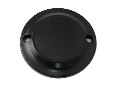 Black 2-Hole Smooth Ignition System Cover - V-Twin Mfg.