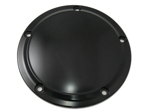 Matte Black 5-Hole Smooth Derby Cover - V-Twin Mfg.