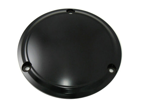 Matte Black 3-Hole Smooth Derby Cover - V-Twin Mfg.