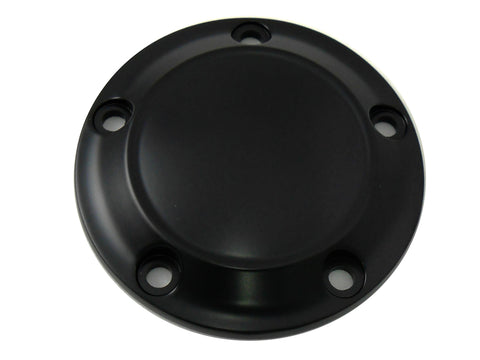 Black 5-Hole Smooth Ignition System Cover - V-Twin Mfg.